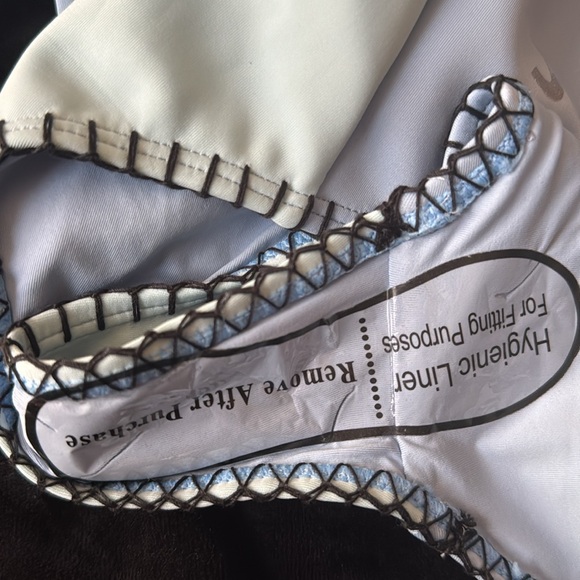 NWT JUICY COUTURE Light Blue LOGO  'Juicy' Zip-Front One-Piece Sporty Swimsuit - Picture 14 of 14